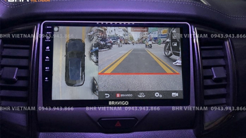 Màn hình DVD Android liền camera 360 xe Ford Ecosport 2013 - nay | Bravigo Ultimate (6G+128G)  